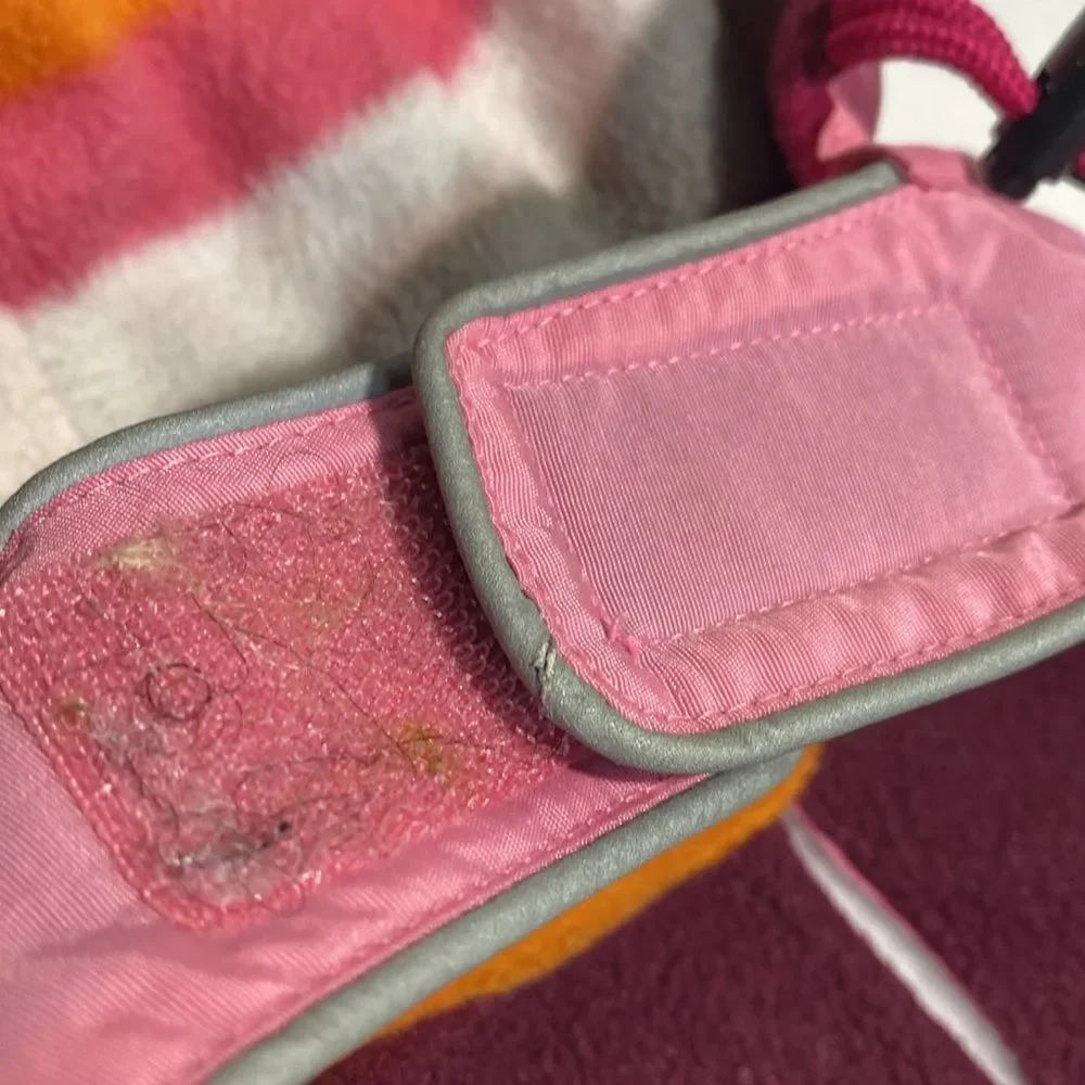 Fleece Lined Pink Reflective Dog Jacket Coat